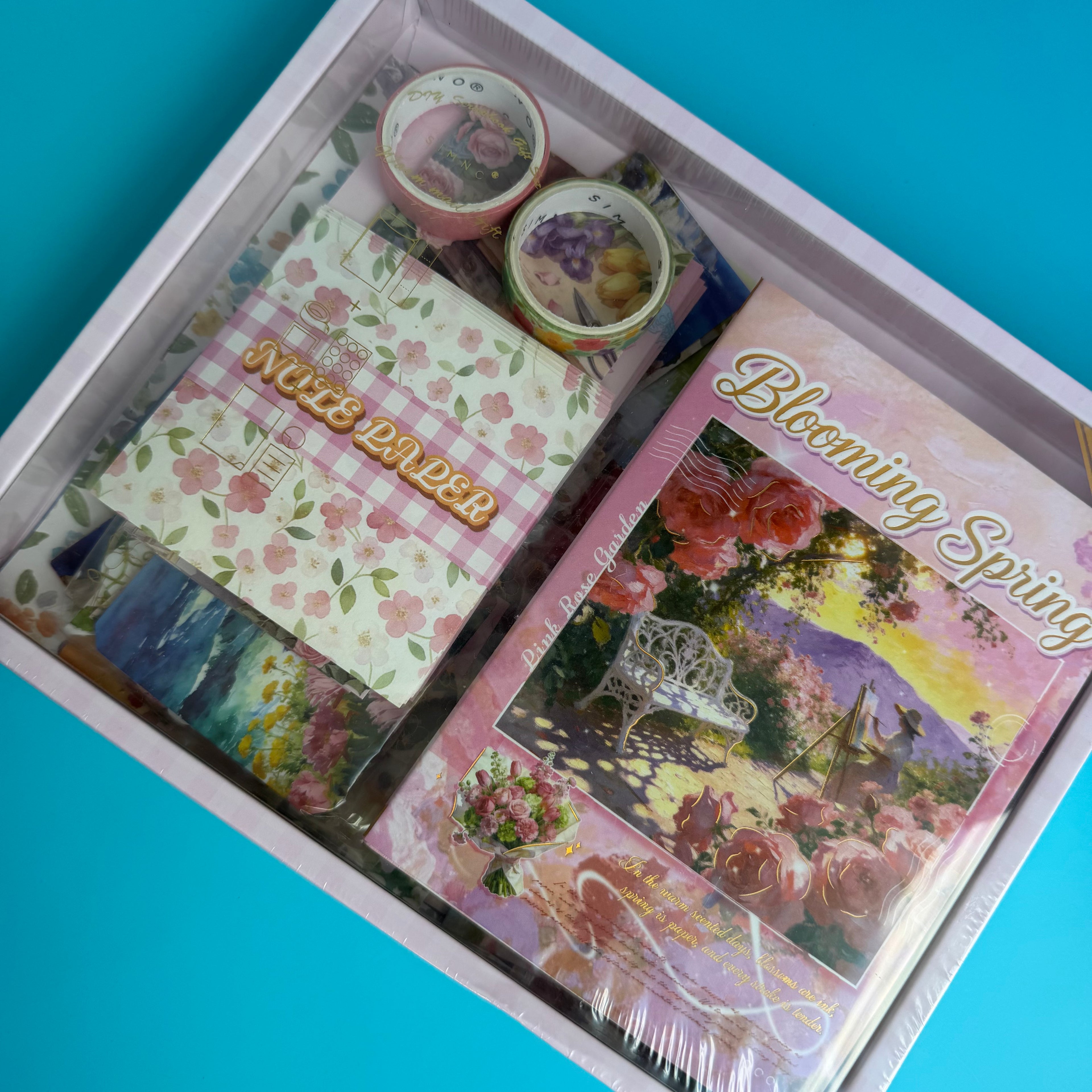 SCRAPBOOK GIFT SET | DIY SCRAPBOOKING JOURNAL KIT | KAWAII STICKERS & WASHI TAPE SET