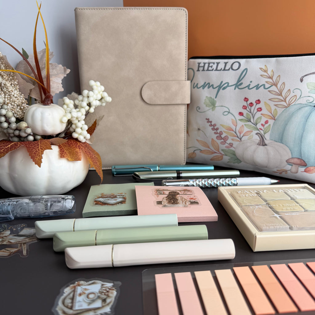 AUTUMN IN SAGE | COZY FALL GIFT FOR HER | STATIONERY BUNDLE
