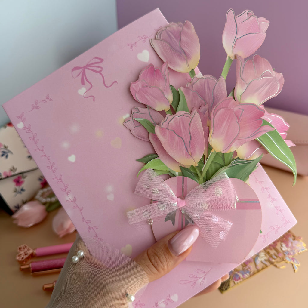 PINK TEA GARDEN GIFT SET | BLUSH BLOSSOM STATIONERY BUNDLE | FLORAL TEA CUP GIFT SET