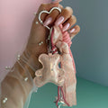 PINK SPARKLE TEDDY KEYCHAIN | BAG CHARM