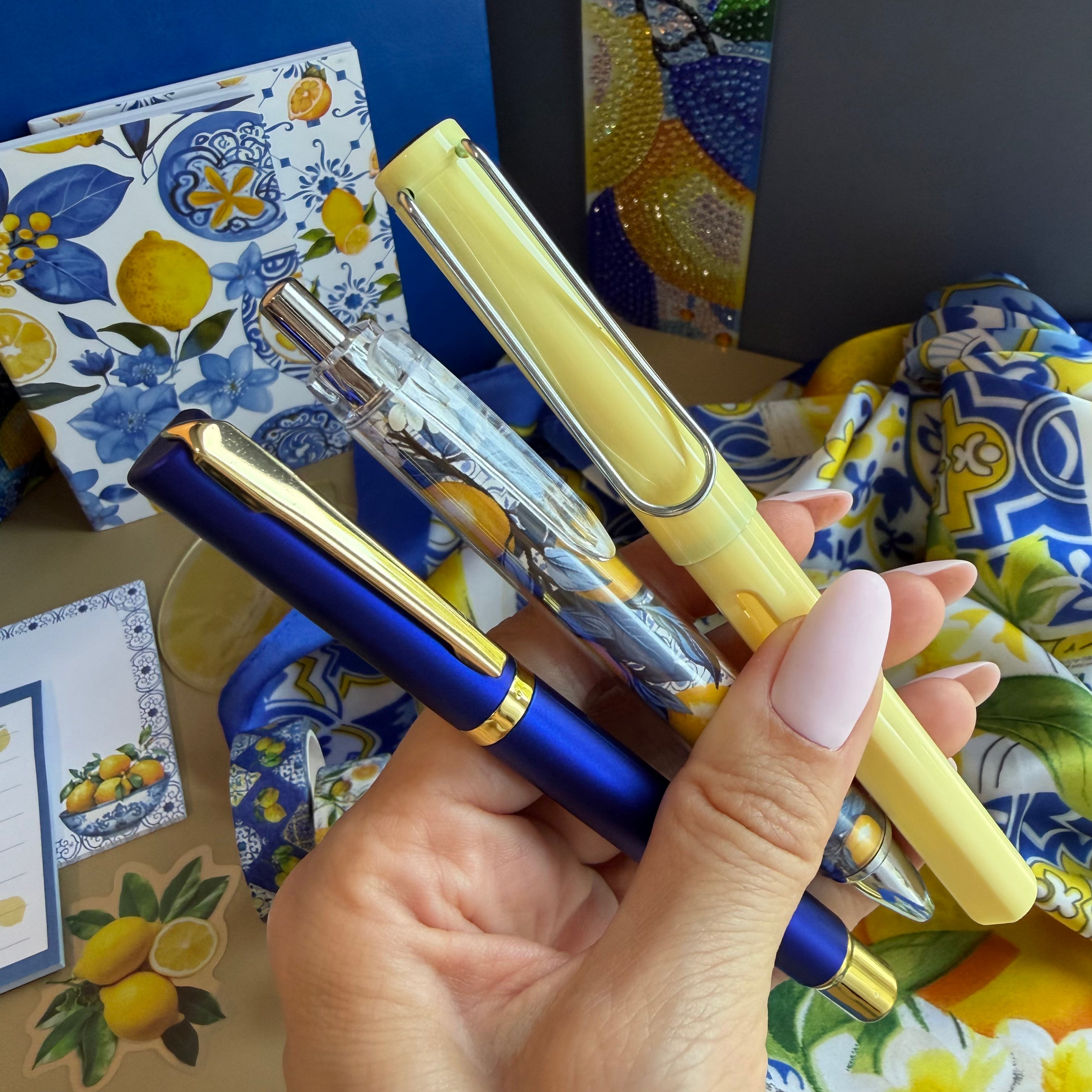 AMALFI LEMON STATIONERY GIFT SET | LEMON COAST GIFT SET FOR HER | ITALIAN SUMMER STATIONERY SET