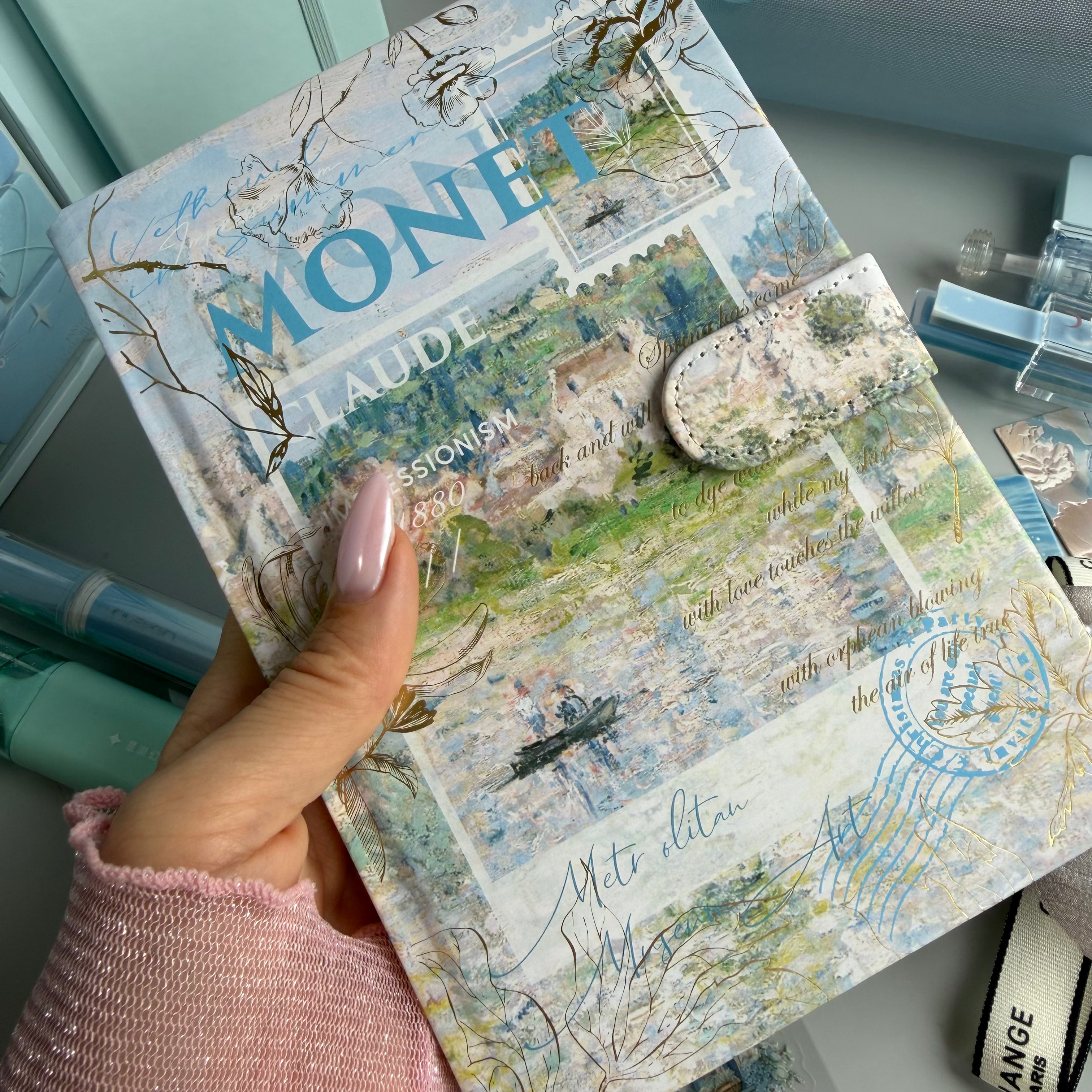 MONET BLUE BLOOM | BLUE ART STATIONERY BUNDLE | IMPRESSIONIST INSPIRED