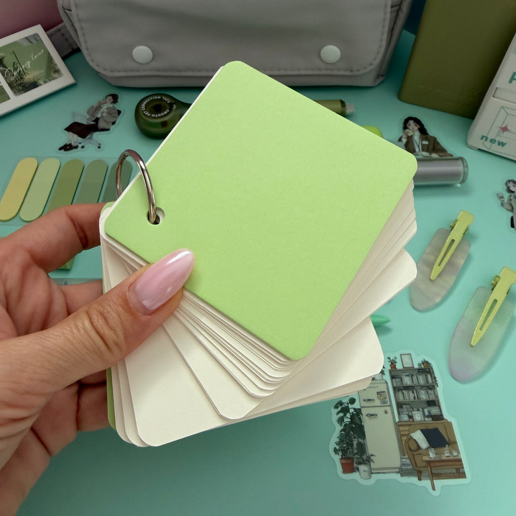 GREEN ZIP & GO STATIONERY SET | ALL-IN-ONE PENCIL POUCH BUNDLE | CUTE GREEN SCHOOL SUPPLY KIT