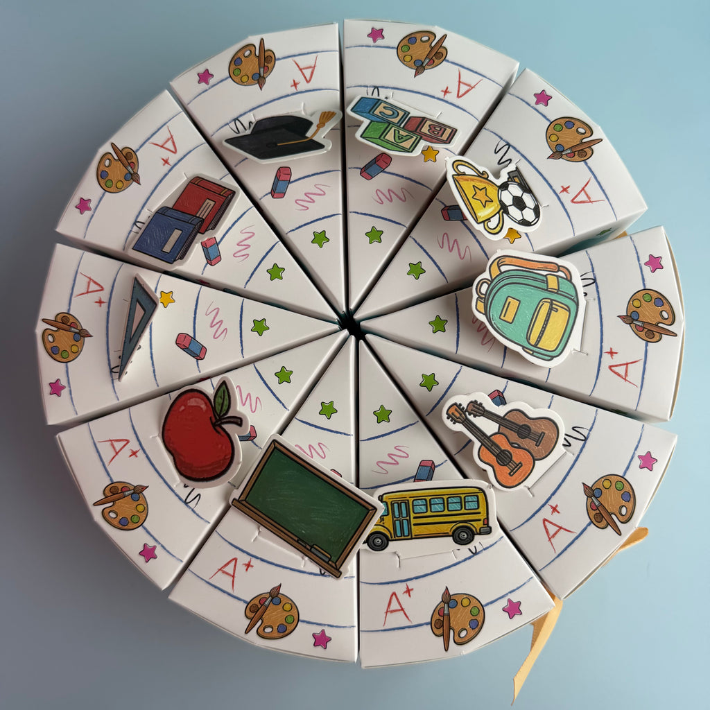 KIDS MYSTERY SURPRISE CAKE / BIRTHDAY & SCHOOL PARTY GIFT / THE SECRET SLICE
