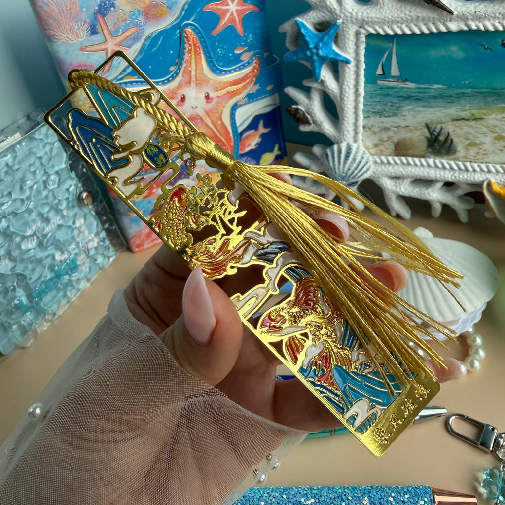 GOLDFISH AQUARIUM GIFT SET / UNDER THE SEA STATIONERY BUNDLE / OCEAN DESK SET