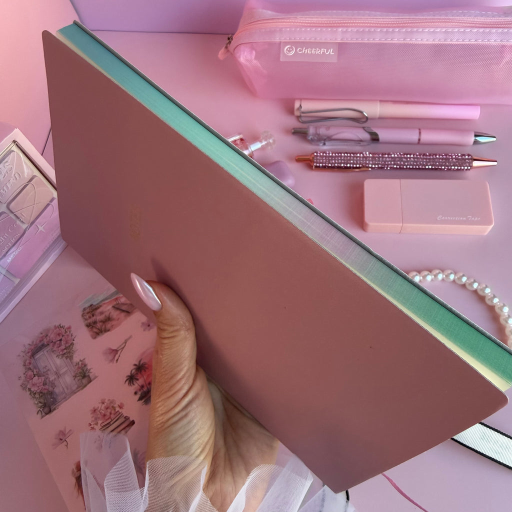 SIGNATURE STATIONERY SET - PINK BLOOM |STATIONERY GIFT SET FOR HER | AESTHETIC & BOOKISH DESK ESSENTIALS
