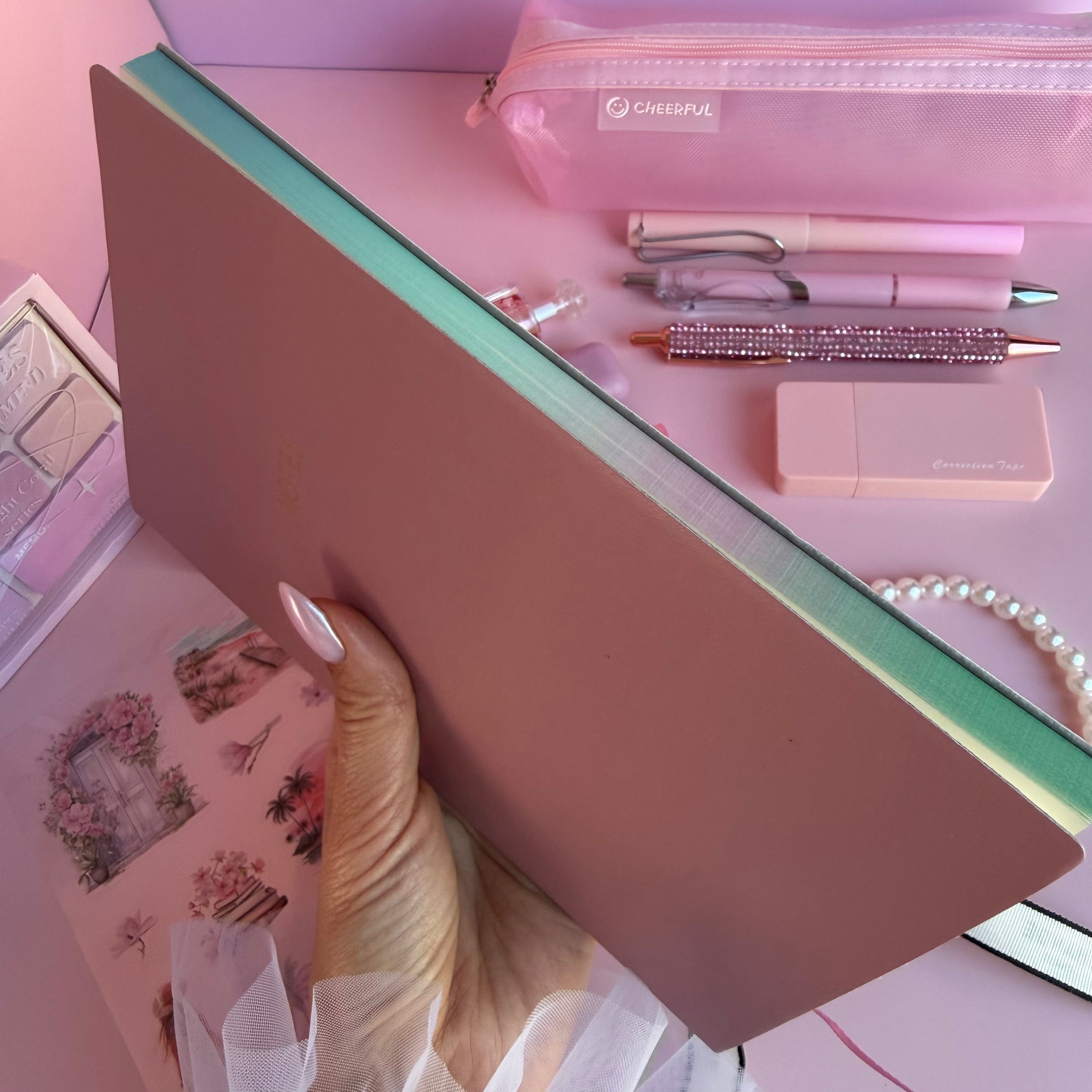 SIGNATURE STATIONERY SET - PINK BLOOM |STATIONERY GIFT SET FOR HER | AESTHETIC & BOOKISH DESK ESSENTIALS