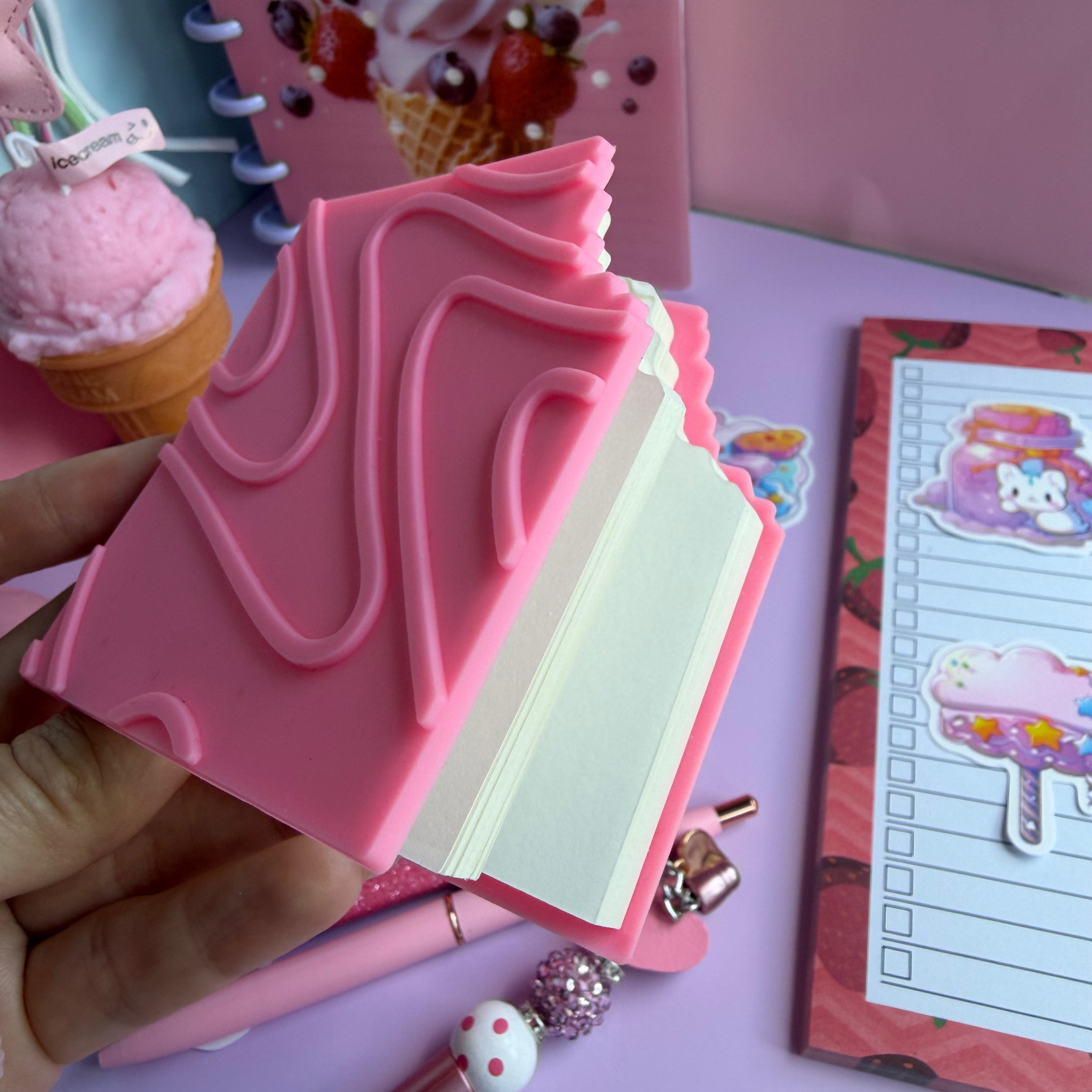 PINK CANDY POP GIFT SET | ICE CREAM STATIONERY BUNDLE | DESSERT THEMED GIFT SET