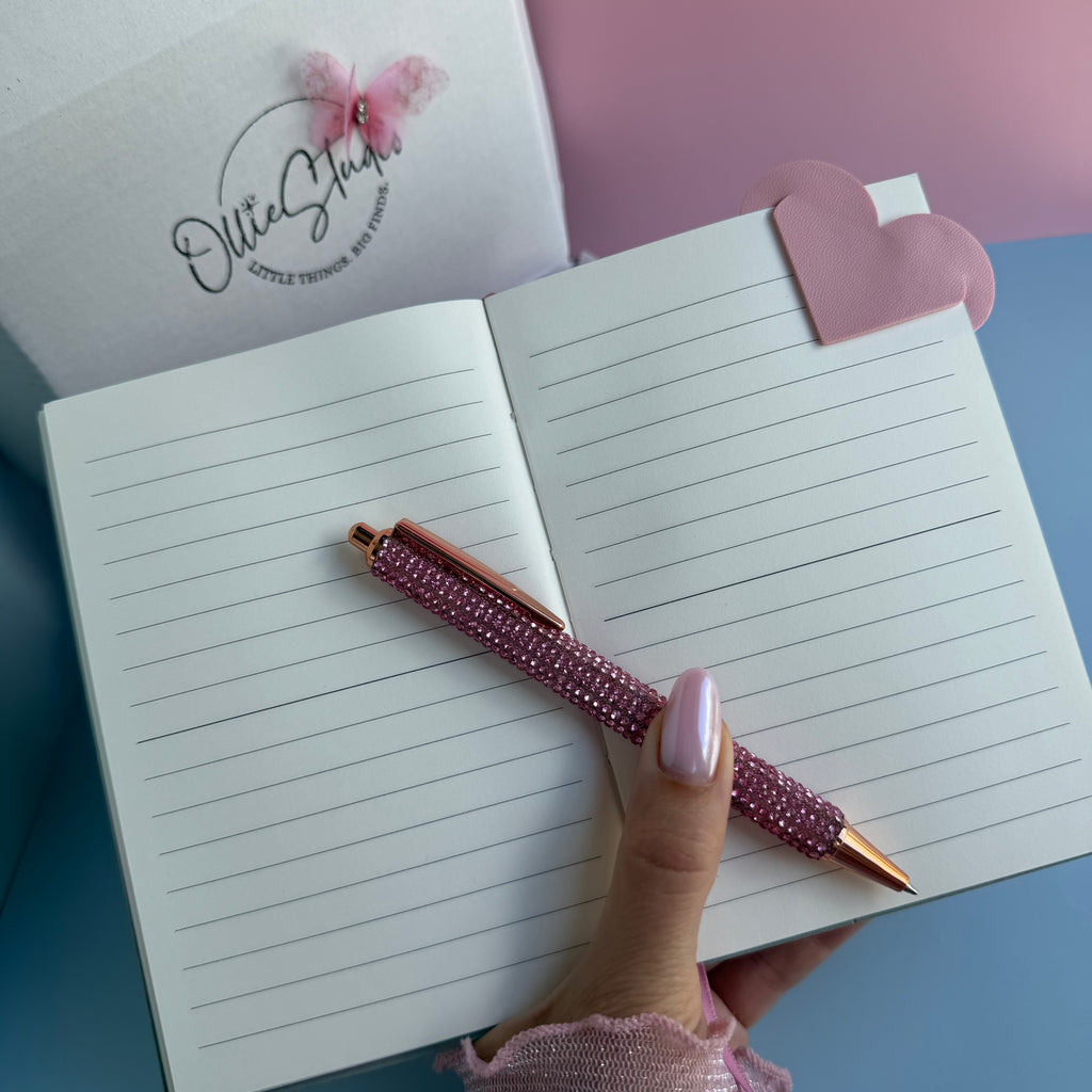 ESSENTIAL STATIONERY SET – PINK POWDER | STATIONERY GIFT SET FOR HER | DELICATE EVERYDAY DESK FAVORITES