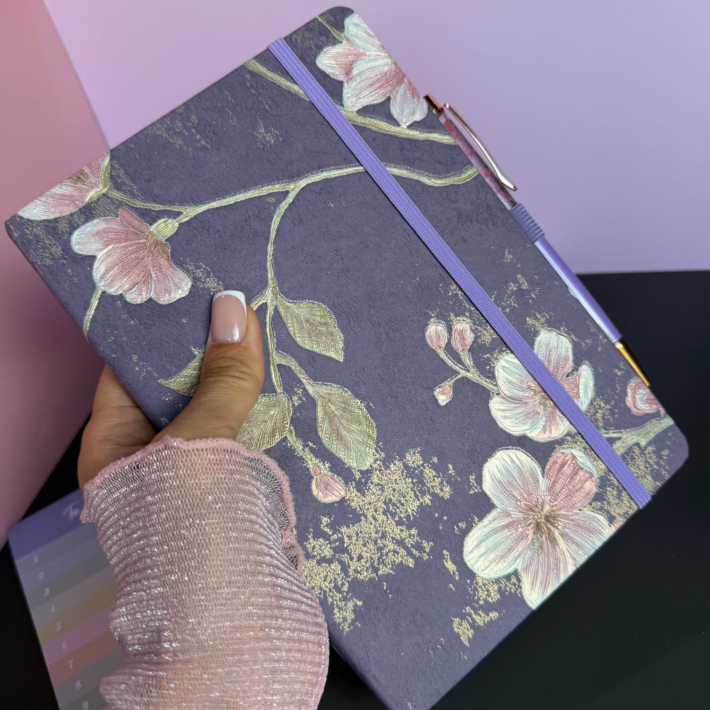 LAVENDER BLOSSOM MINI STATIONERY SET / FLORAL JOURNAL GIFT SET / DESK ESSENTIALS BUNDLE (Copy)
