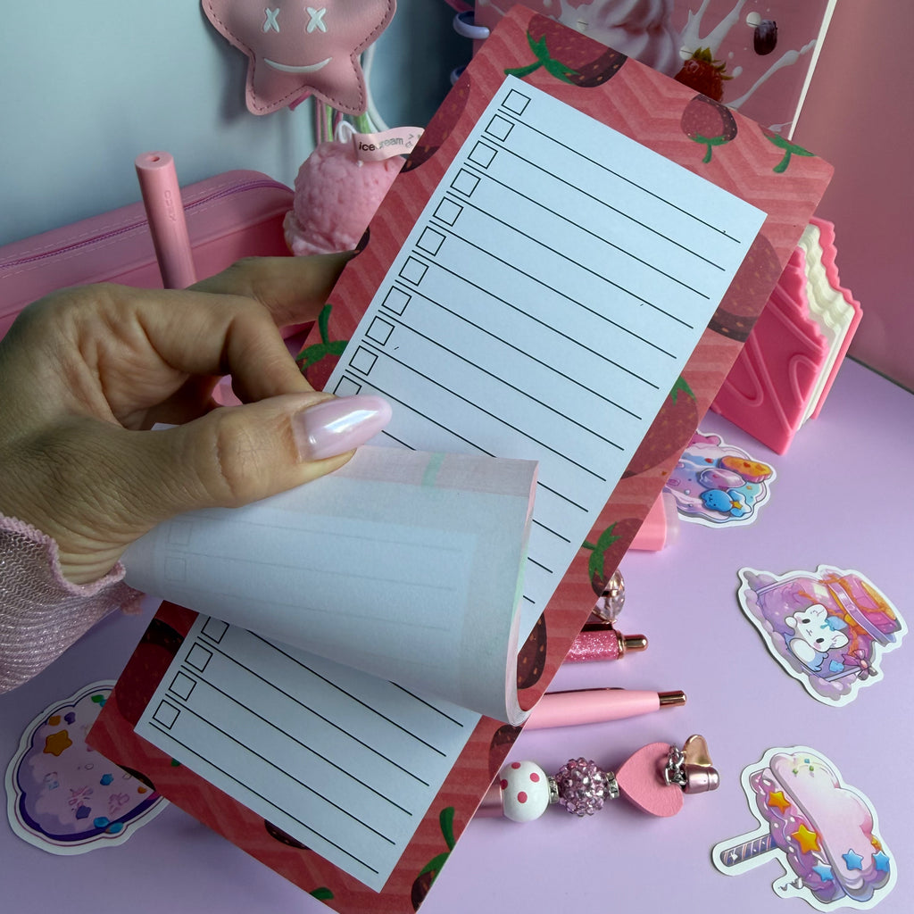 PINK CANDY POP GIFT SET | ICE CREAM STATIONERY BUNDLE | DESSERT THEMED GIFT SET