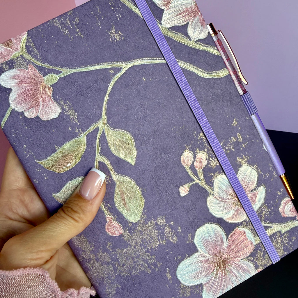LAVENDER BLOSSOM MINI STATIONERY SET / FLORAL JOURNAL GIFT SET / DESK ESSENTIALS BUNDLE (Copy)