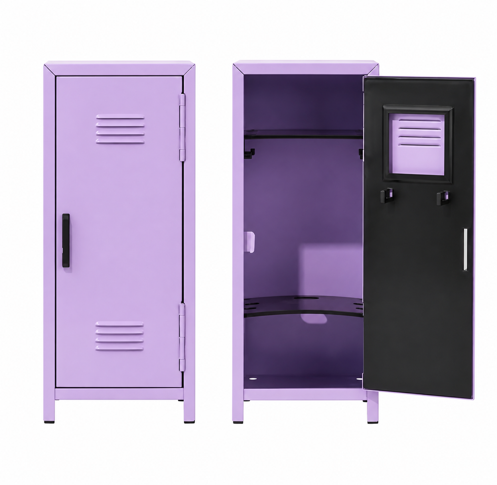 Mini School Locker Desktop Organizer with Lock & Keys