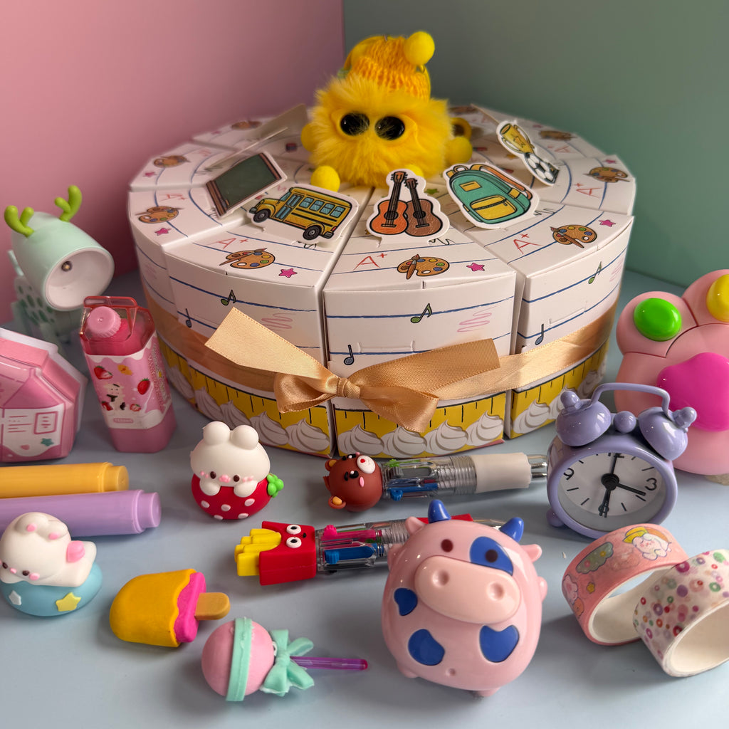 KIDS MYSTERY SURPRISE CAKE / BIRTHDAY & SCHOOL PARTY GIFT / THE SECRET SLICE