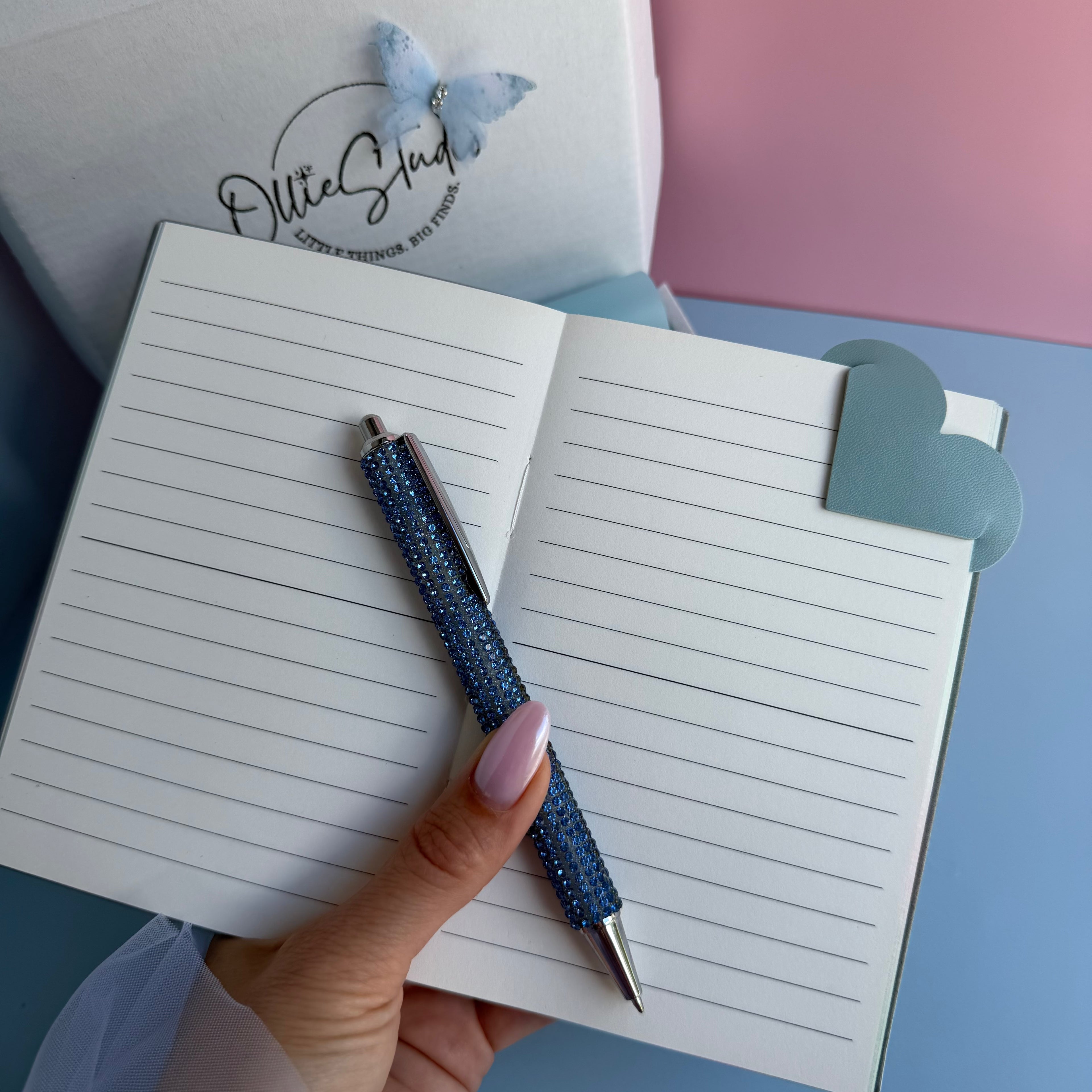 ESSENTIAL STATIONERY SET - BLUE HAZE | STATIONERY GIFT SET FOR HER | COOL & AIRY DESK ESSENTIALS
