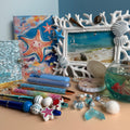 GOLDFISH AQUARIUM GIFT SET / UNDER THE SEA STATIONERY BUNDLE / OCEAN DESK SET