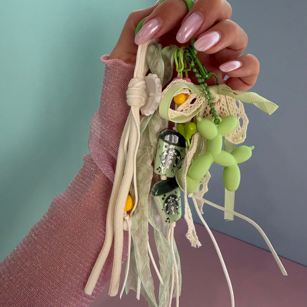 MATCHA PUPPY KEYCHAIN | BAG CHARM