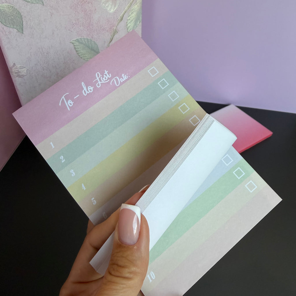 PINK BLOSSOM MINI STATIONERY SET / FLORAL JOURNAL GIFT SET / DESK ESSENTIALS BUNDLE