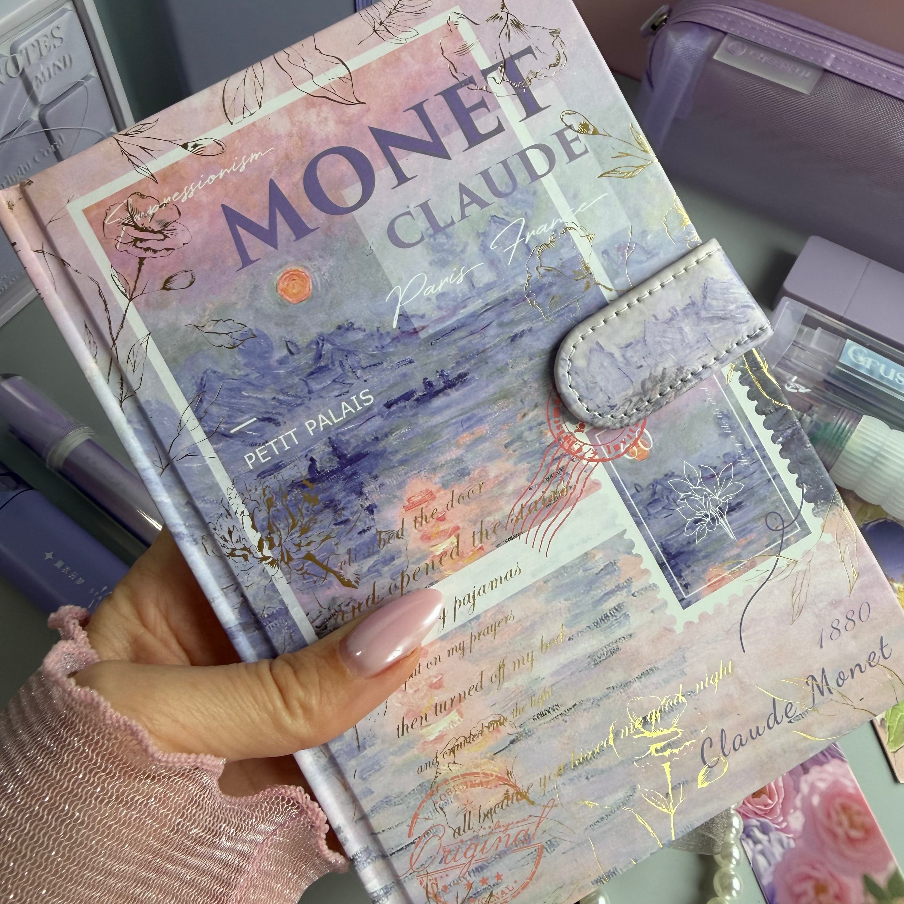 MONET LAVENDER BLOOM | LAVENDER ART STATIONERY BUNDLE | IMPRESSIONIST INSPIRED