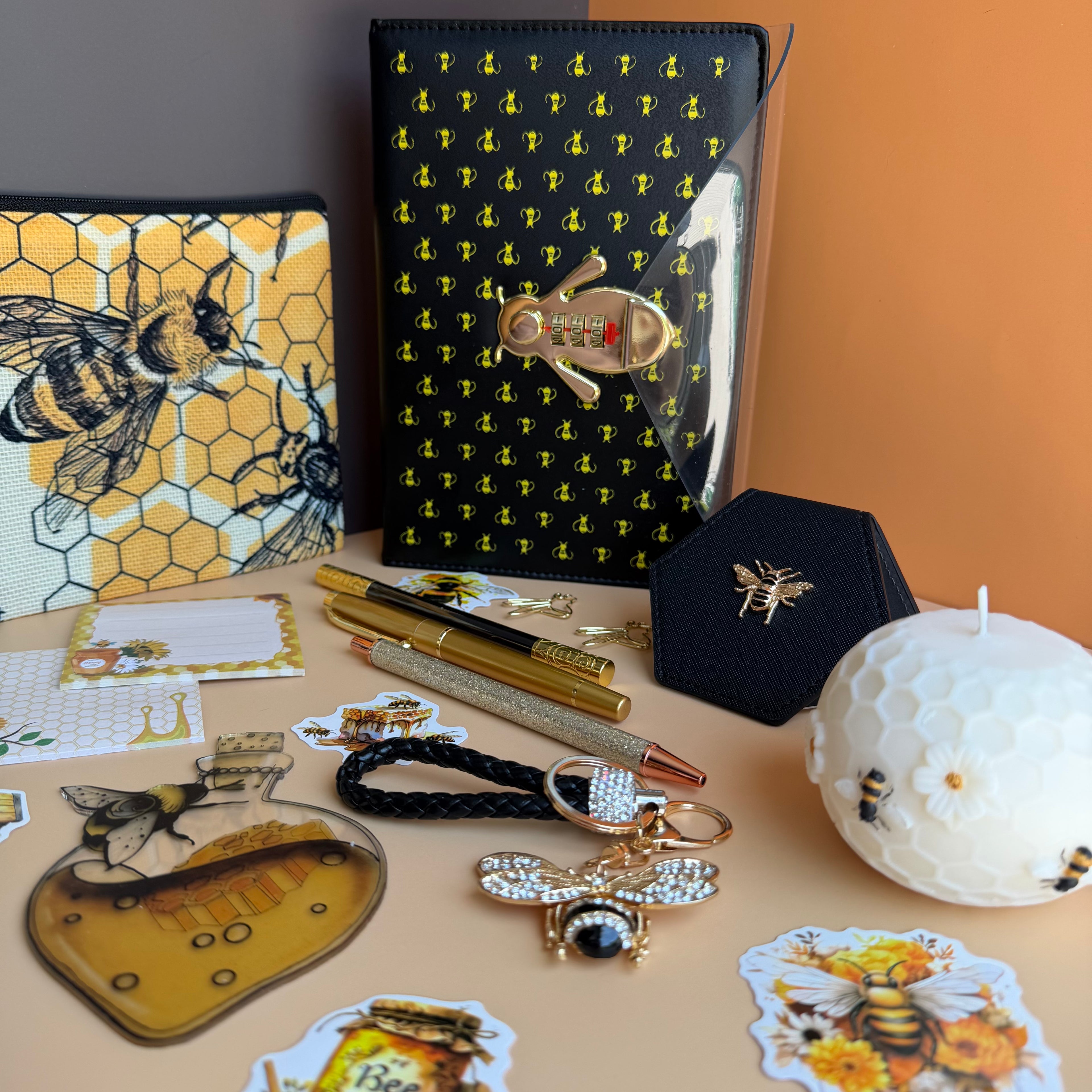 BEE QUEEN GIFT SET | HONEY NOIR STATIONERY BUNDLE | PREMIUM GIFT SET FOR HER