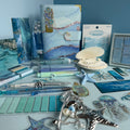MYSTERIES OF THE OCEAN DEPTH | OCEAN STATIONERY GIFT BUNDLE | BLUE AESTHETIC STATIONERY SET