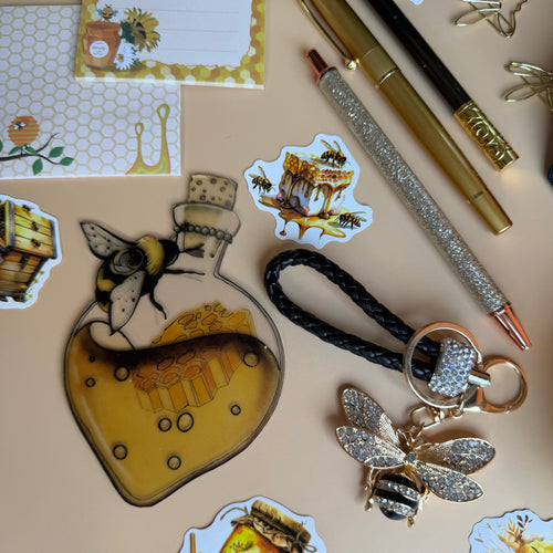 BEE QUEEN GIFT SET | HONEY NOIR STATIONERY BUNDLE | PREMIUM GIFT SET FOR HER