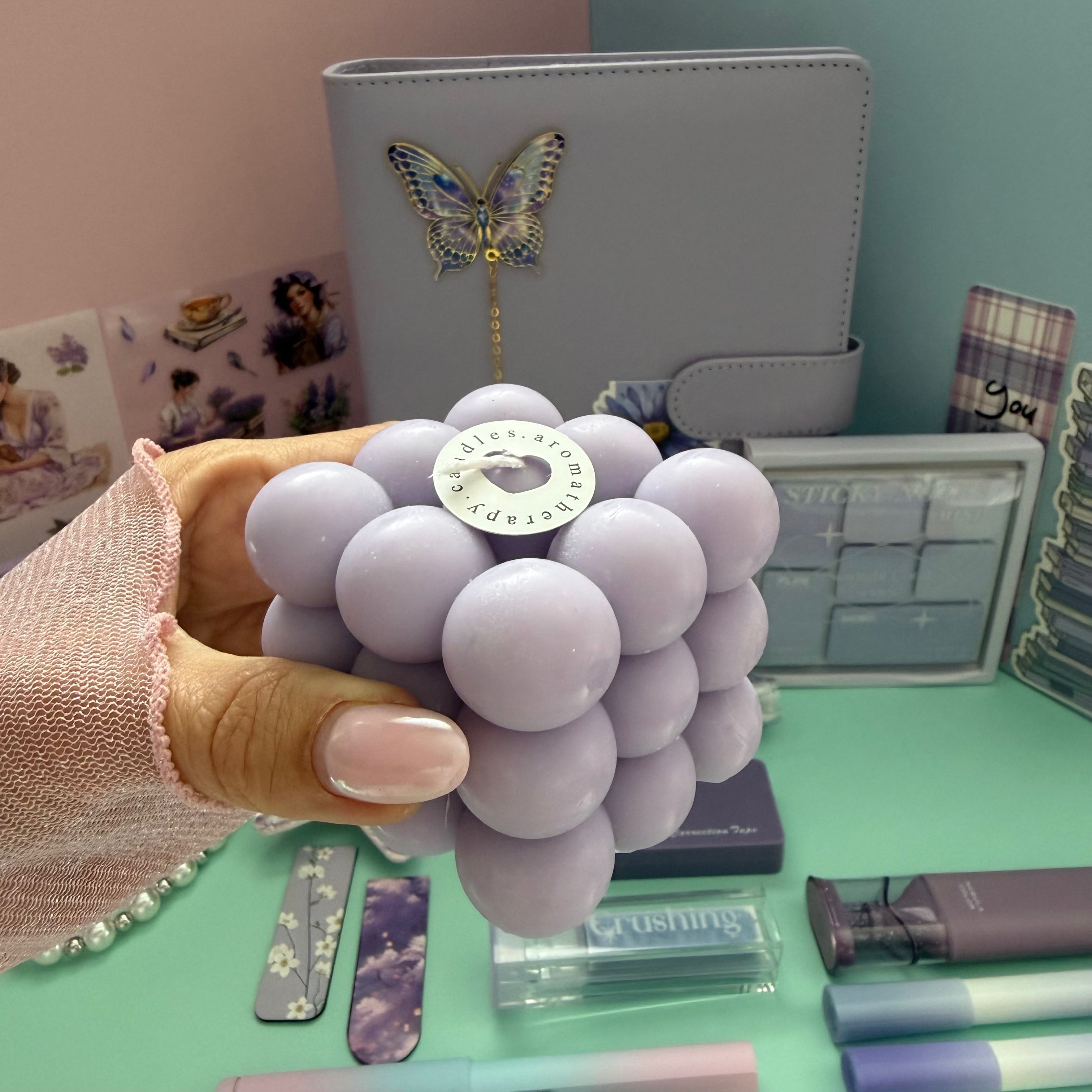 PREMIUM STATIONARY SET - LAVENDER DREAM | STATIONERY GIFT SET FOR HER | BOOKISH AESTHETIC DESK ESSENTIALS