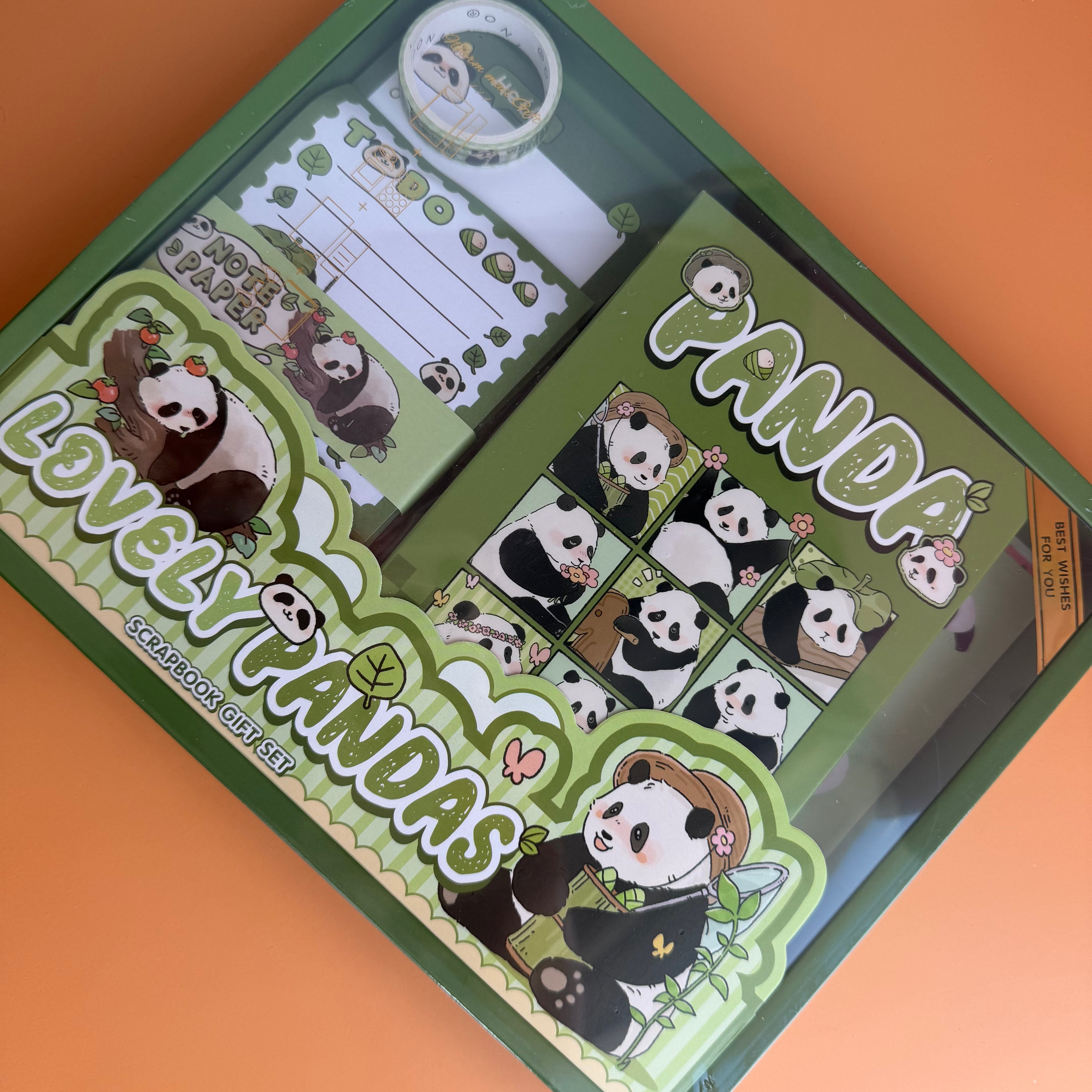 SCRAPBOOK GIFT SET | DIY SCRAPBOOKING JOURNAL KIT | KAWAII STICKERS & WASHI TAPE SET