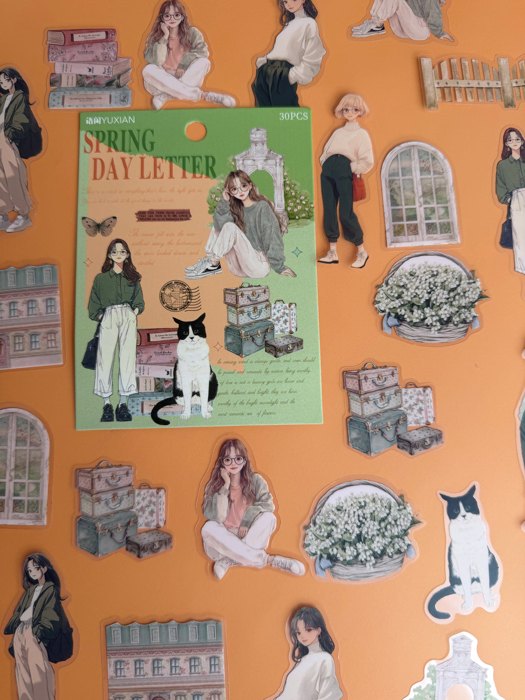 SPRING DAY LETTER | AESTHETIC PET JOURNAL STICKERSSPRING DAY LETTER | AESTHETIC PET JOURNAL STICKERS