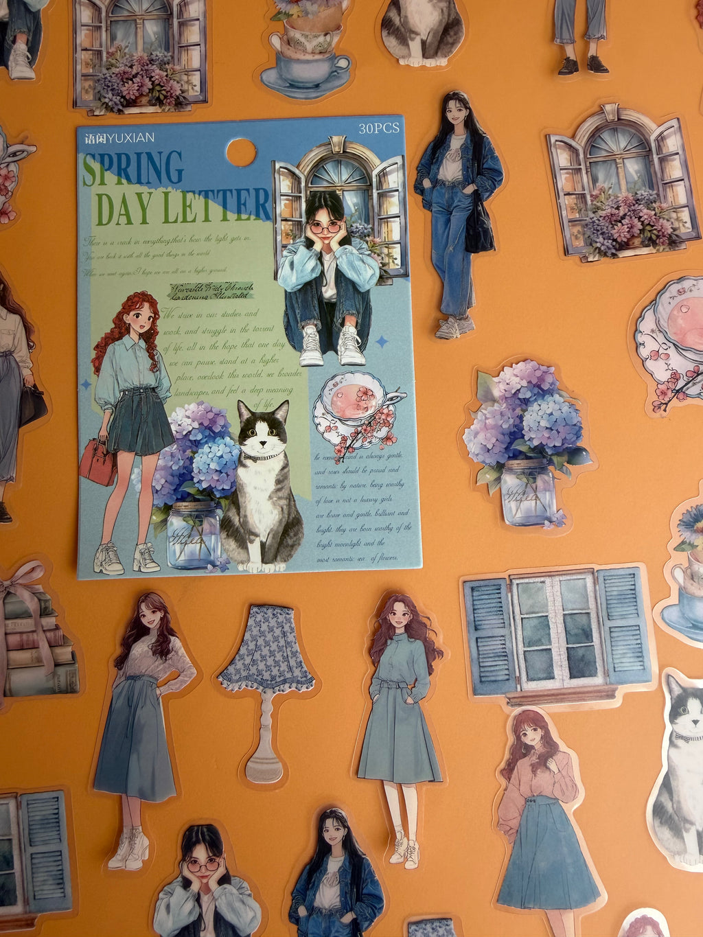 SPRING DAY LETTER | AESTHETIC PET JOURNAL STICKERSSPRING DAY LETTER | AESTHETIC PET JOURNAL STICKERS