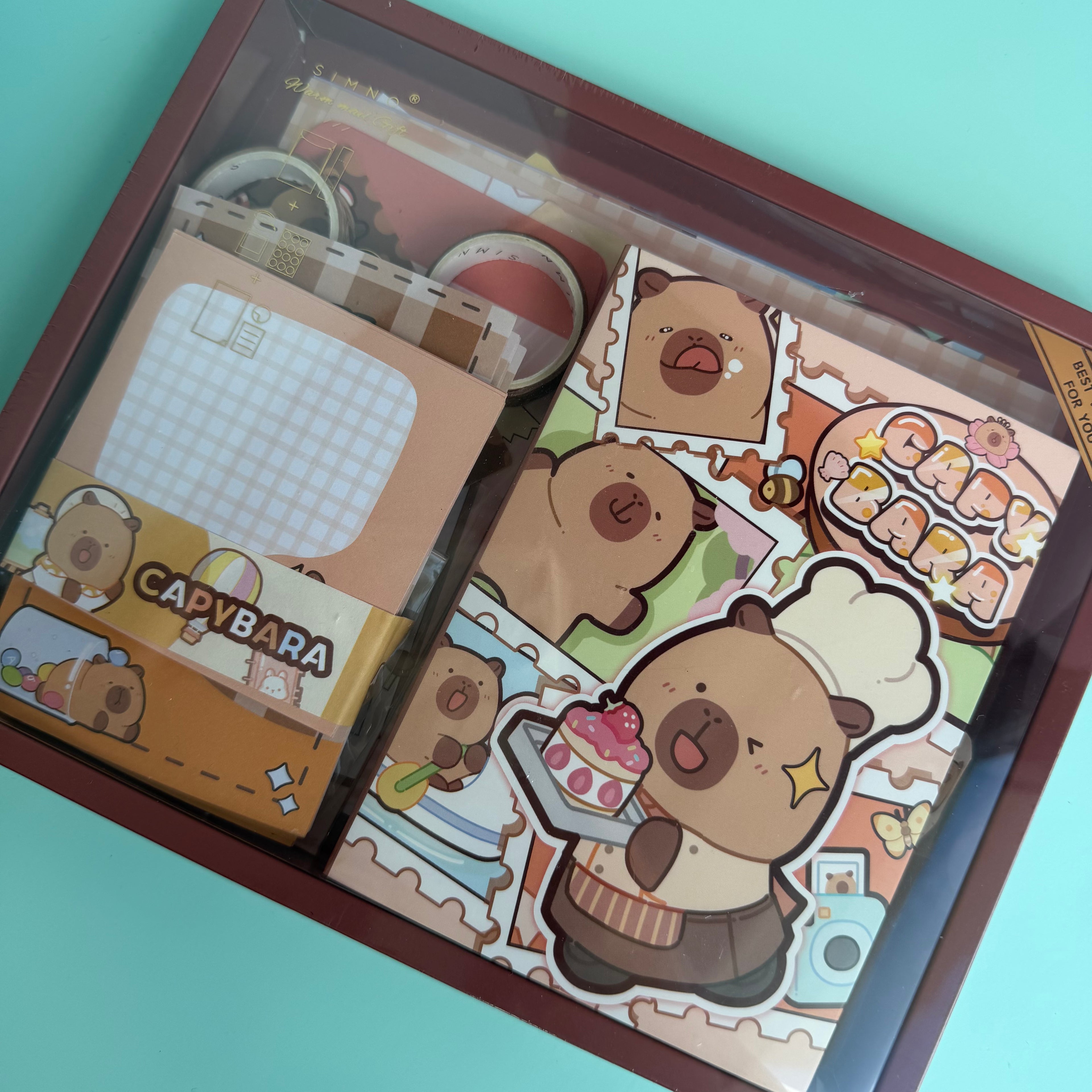 SCRAPBOOK GIFT SET | DIY SCRAPBOOKING JOURNAL KIT | KAWAII STICKERS & WASHI TAPE SET