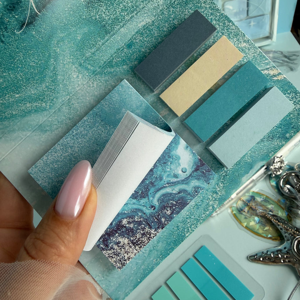 MYSTERIES OF THE OCEAN DEPTH | OCEAN STATIONERY GIFT BUNDLE | BLUE AESTHETIC STATIONERY SET