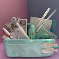 MINT ZIP & GO STATIONERY SET | ALL-IN-ONE PENCIL POUCH BUNDLE | CUTE MINT SCHOOL SUPPLY KIT