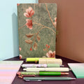 EVERGREEN BLOSSOM MINI STATIONERY SET / FLORAL JOURNAL GIFT SET / DESK ESSENTIALS BUNDLE