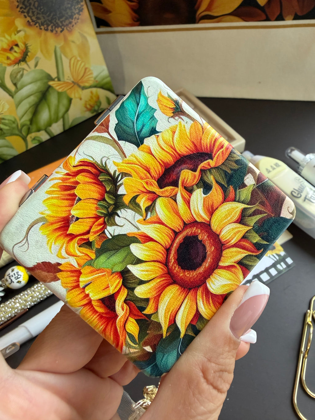ENDLESS SUNFLOWER FIELDS STATIONERY GIFT SET / SUNFLOWER LOVER GIFT / YELLOW FLORAL JOURNAL & ACCESSORIES BUNDLE