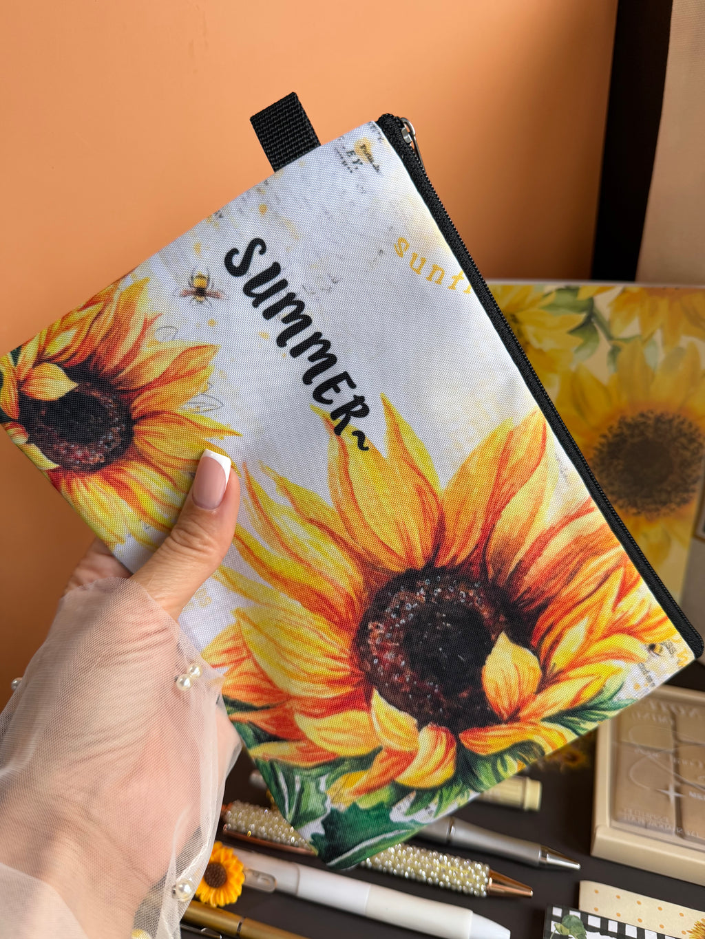 ENDLESS SUNFLOWER FIELDS STATIONERY GIFT SET / SUNFLOWER LOVER GIFT / YELLOW FLORAL JOURNAL & ACCESSORIES BUNDLE