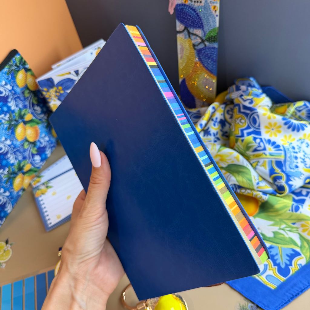AMALFI LEMON STATIONERY GIFT SET | LEMON COAST GIFT SET FOR HER | ITALIAN SUMMER STATIONERY SET