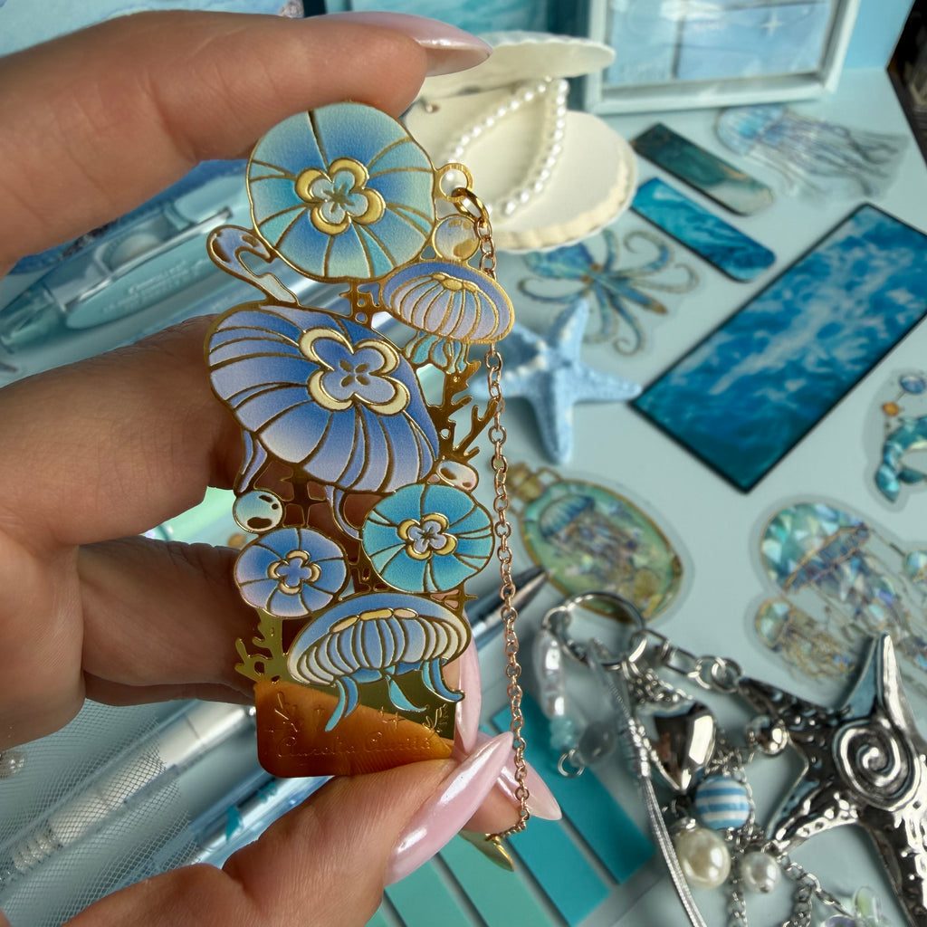 MYSTERIES OF THE OCEAN DEPTH | OCEAN STATIONERY GIFT BUNDLE | BLUE AESTHETIC STATIONERY SET