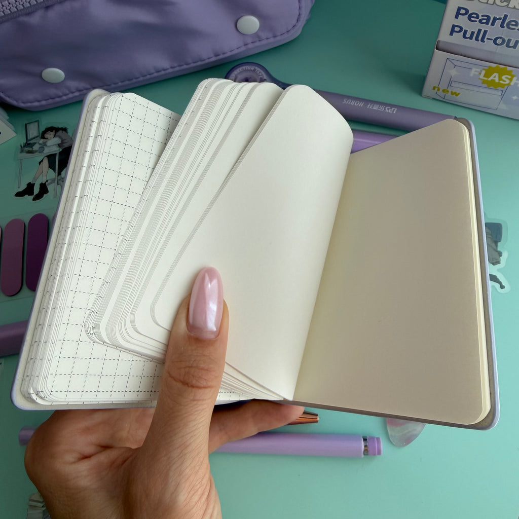 LAVENDER ZIP & GO STATIONERY SET | ALL-IN-ONE PENCIL POUCH BUNDLE | CUTE LAVENDER SCHOOL SUPPLY KIT