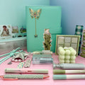 PREMIUM STATIONARY SET - MINT WHISPER | STATIONERY GIFT SET FOR HER | FRESH & REFINED DESK ESSENTIALS