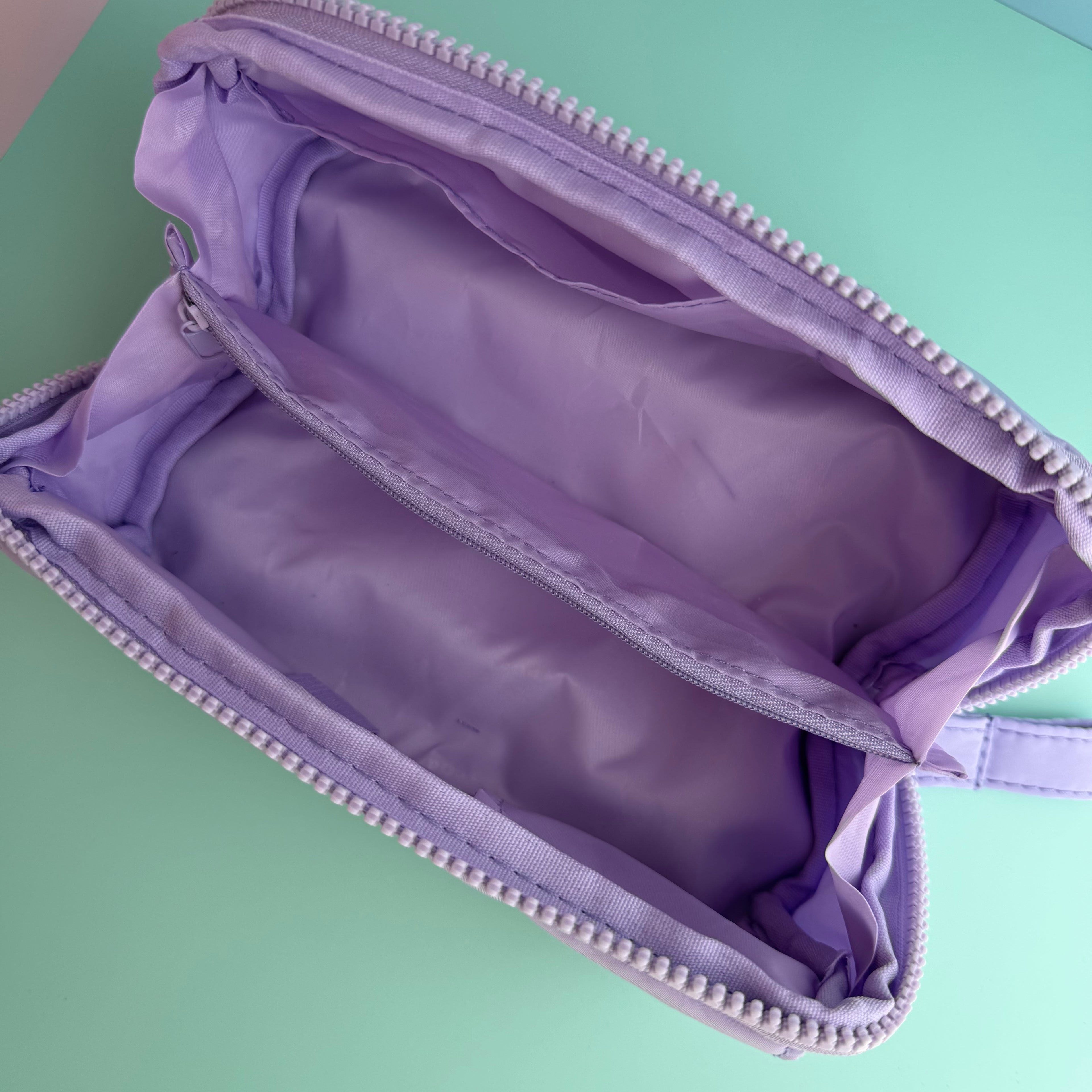 LAVENDER ZIP & GO STATIONERY SET | ALL-IN-ONE PENCIL POUCH BUNDLE | CUTE LAVENDER SCHOOL SUPPLY KIT