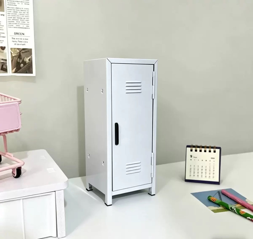 Mini School Locker Desktop Organizer with Lock & Keys