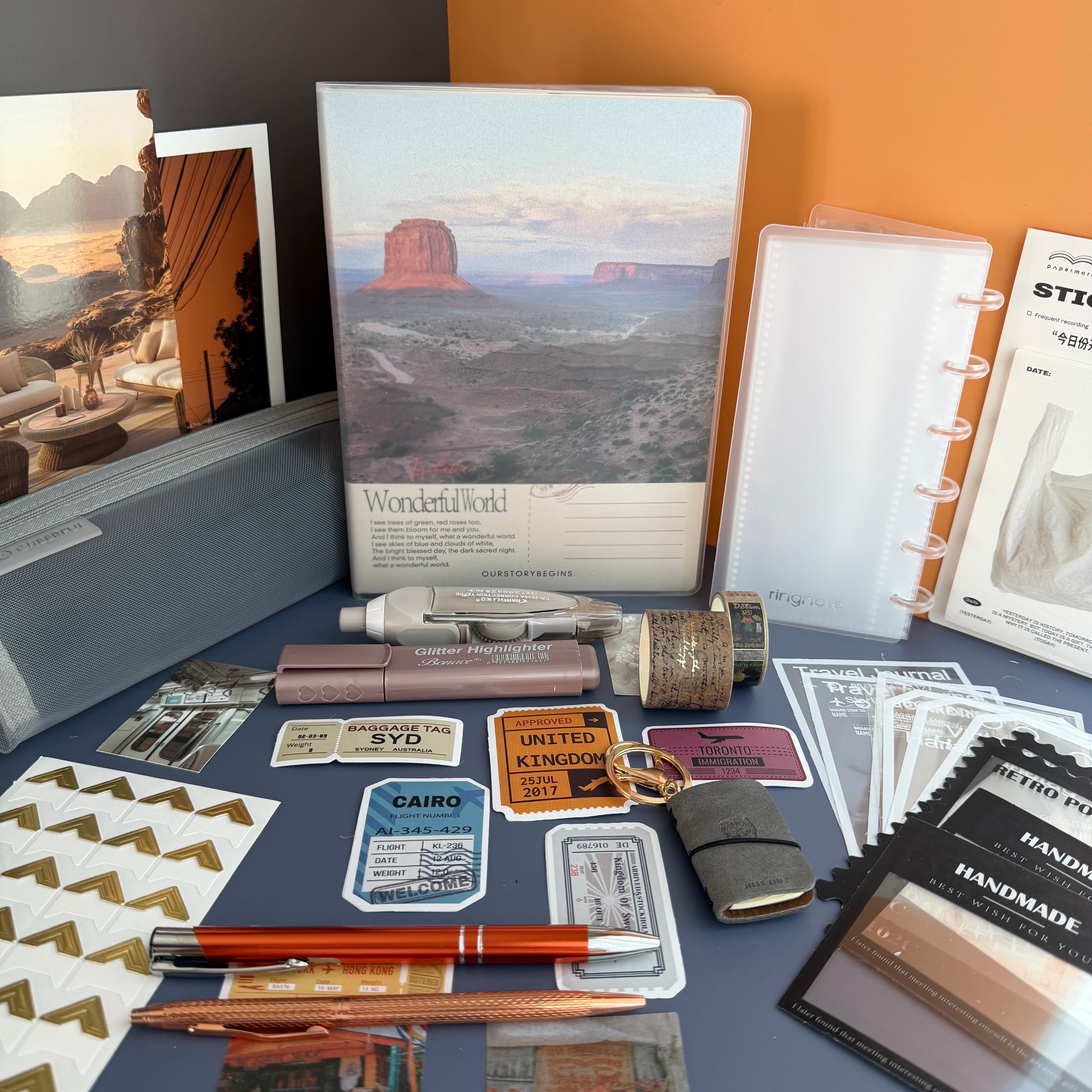 WESTERN SUNSET STATIONERY SET | ROAD TRIP MEMORIES | TRAVEL JOURNAL BUNDLE