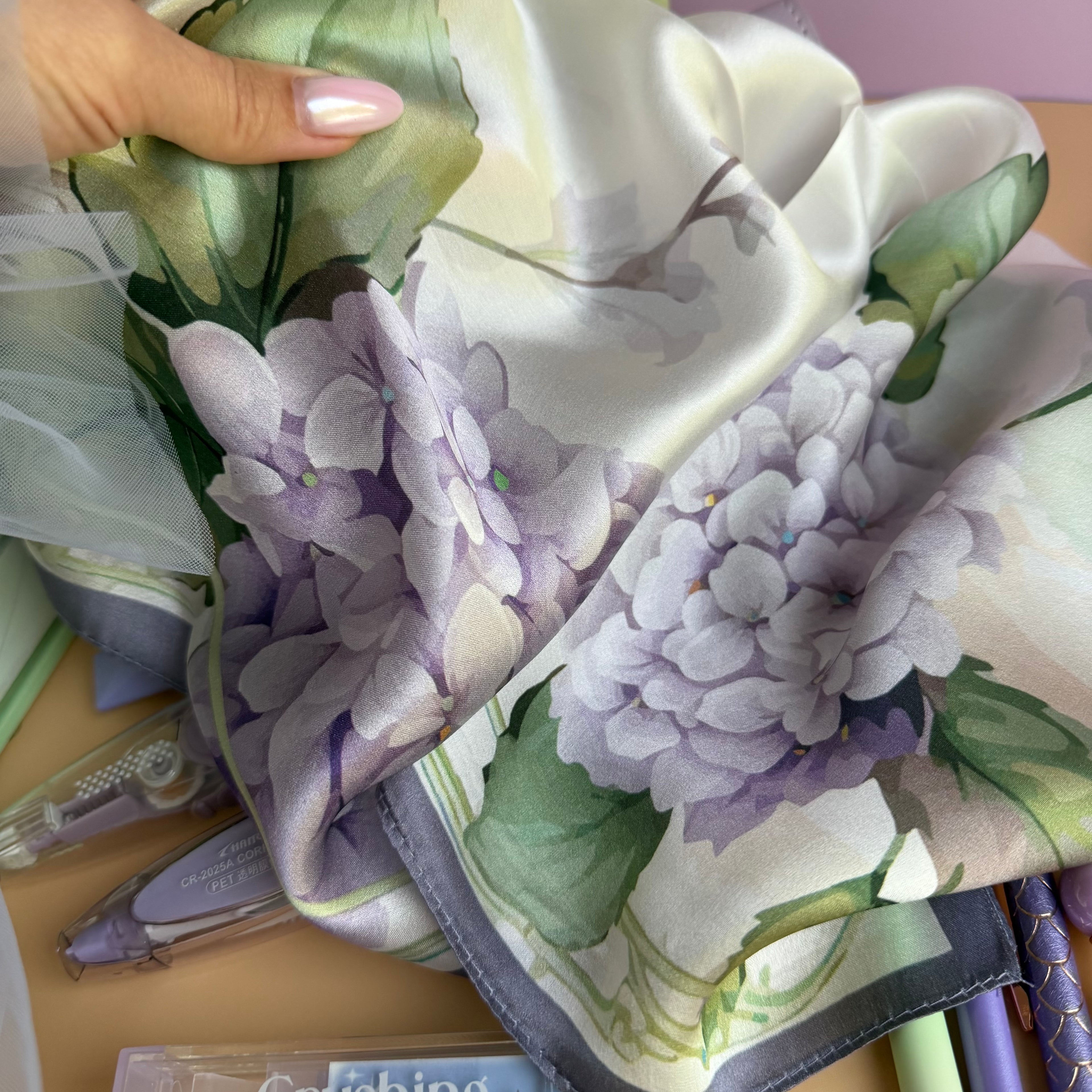LAVENDER MATCHA GIFT SET | LAVENDER GREEN STATIONERY BUNDLE | SOFT FLORAL JOURNAL SET FOR HER