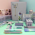 PREMIUM STATIONARY SET - LAVENDER DREAM | STATIONERY GIFT SET FOR HER | BOOKISH AESTHETIC DESK ESSENTIALS
