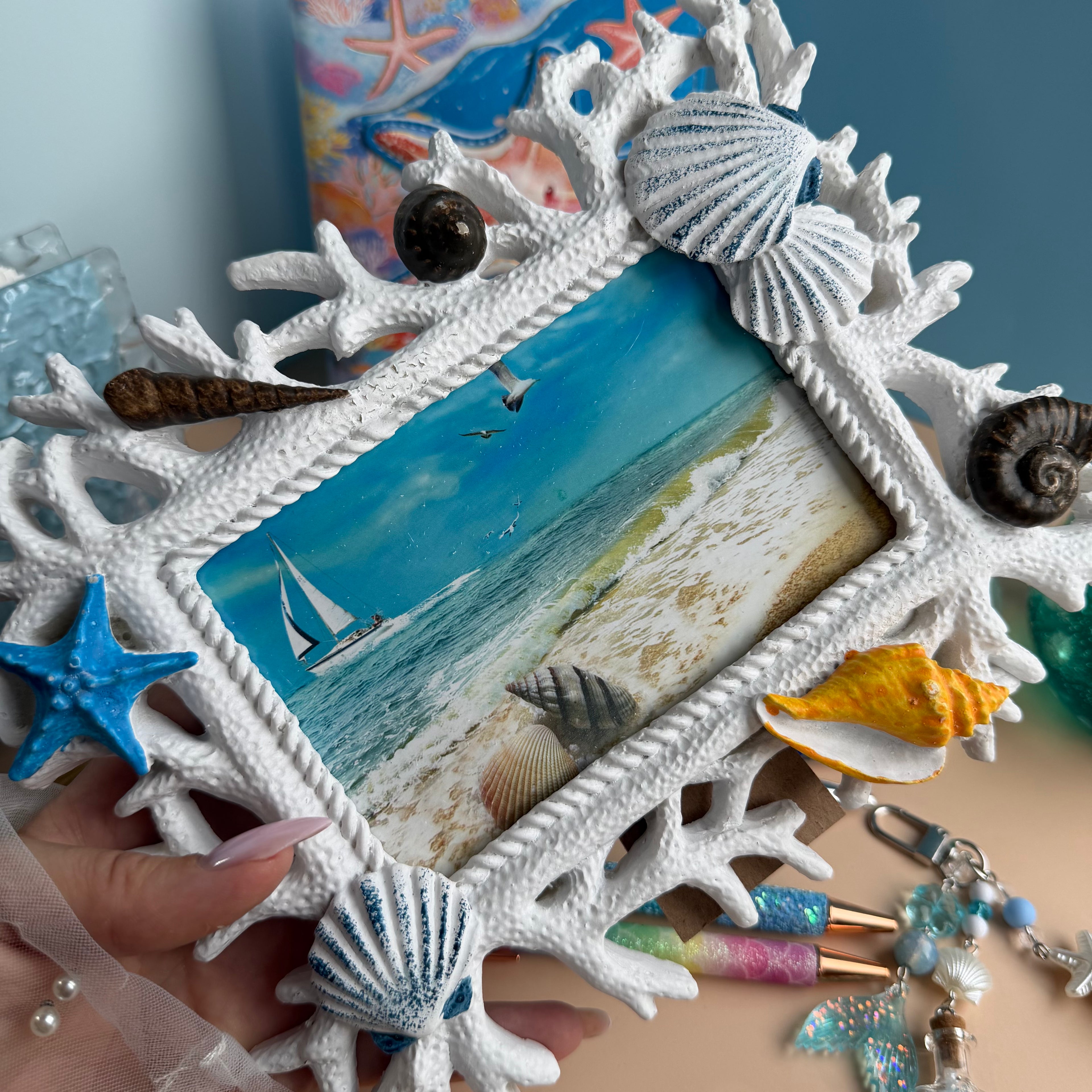 GOLDFISH AQUARIUM GIFT SET / UNDER THE SEA STATIONERY BUNDLE / OCEAN DESK SET