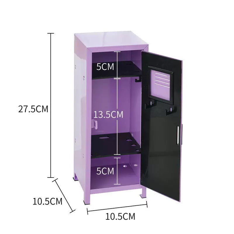 Mini School Locker Desktop Organizer with Lock & Keys