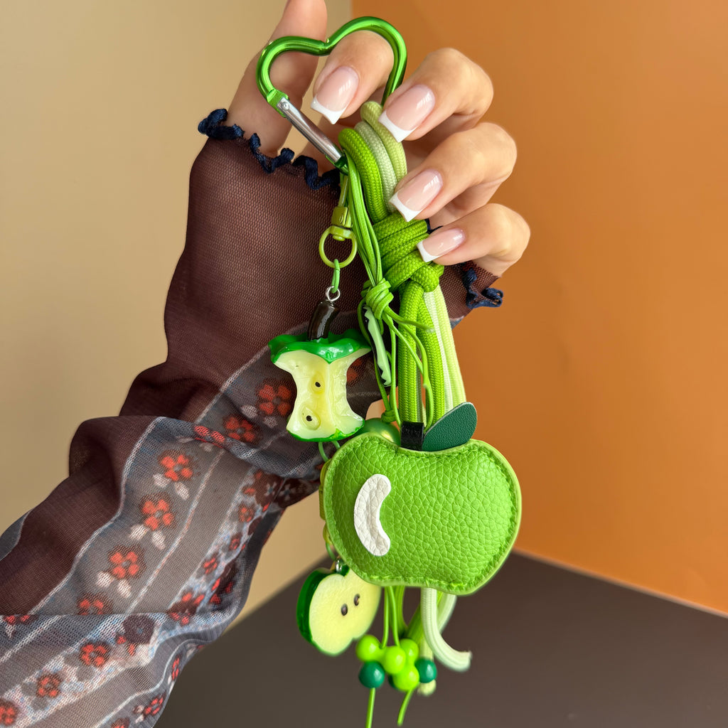 GREEN APPLE KEYCHAIN | BAG CHARM