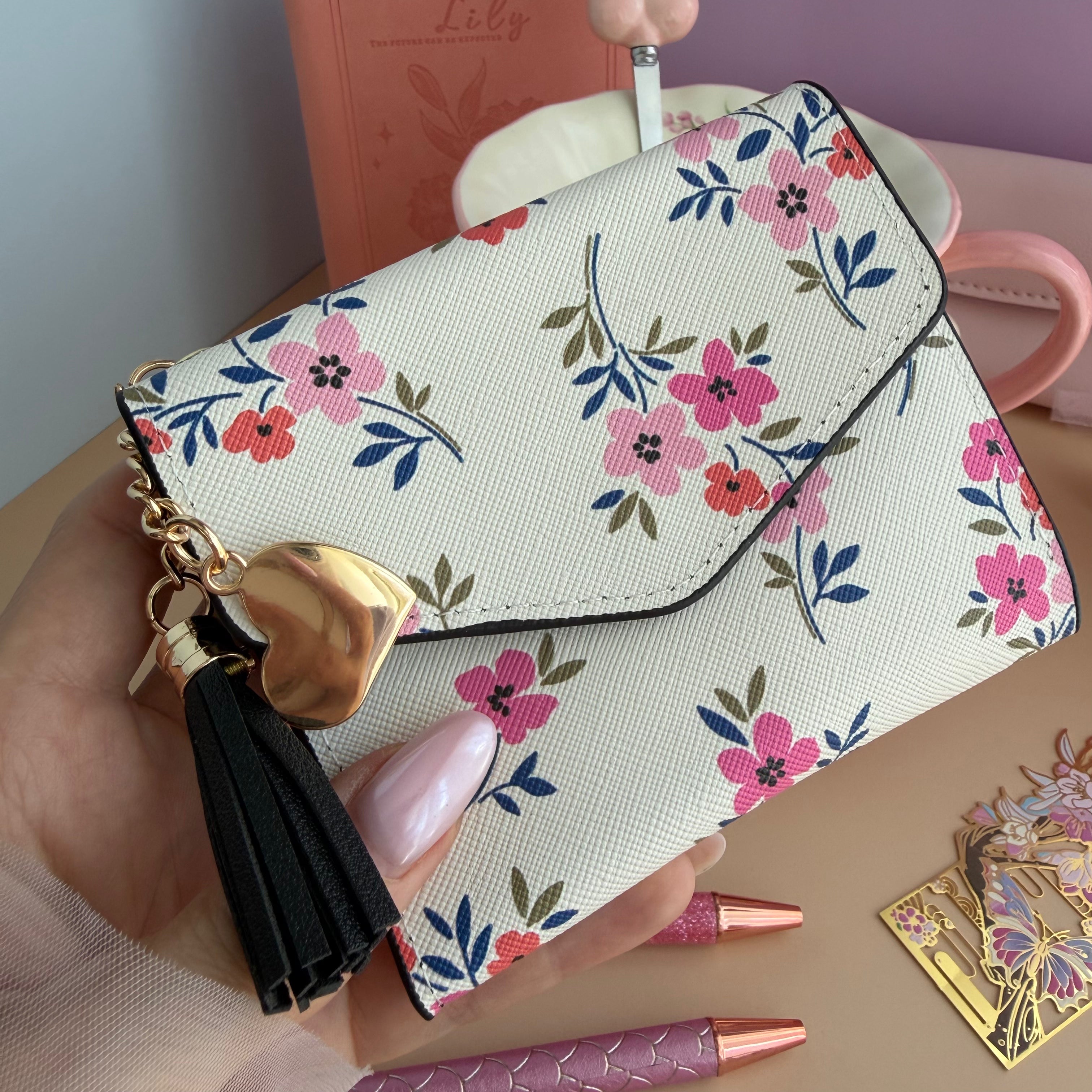 PINK TEA GARDEN GIFT SET | BLUSH BLOSSOM STATIONERY BUNDLE | FLORAL TEA CUP GIFT SET
