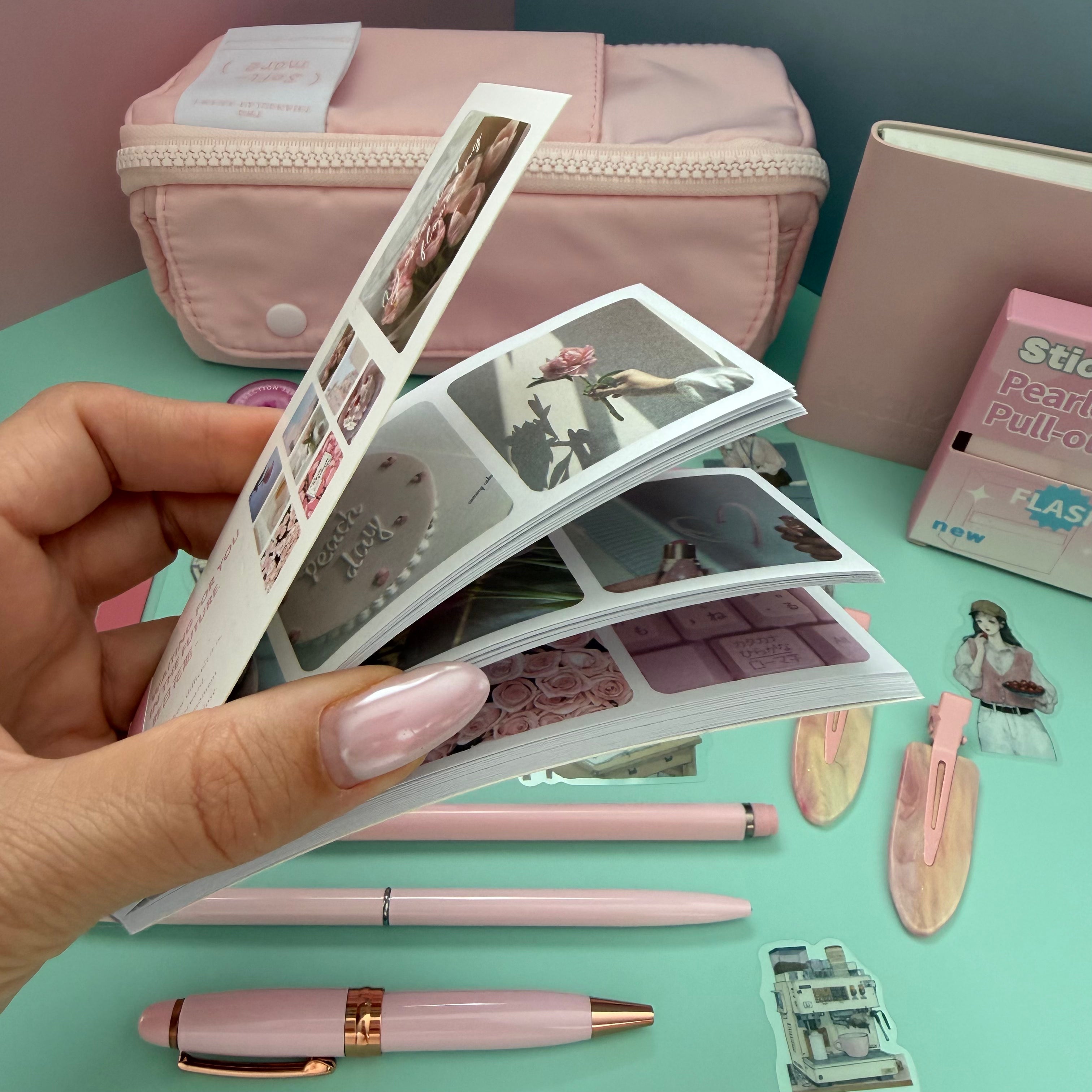 PINK ZIP & GO STATIONERY SET | ALL-IN-ONE PENCIL POUCH BUNDLE | CUTE PINK SCHOOL SUPPLY KIT